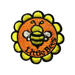 Blumen-Logo-Stickerei-Patch für Mädchen