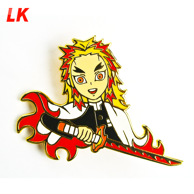 Keine Mindestfabrik Hersteller Custom Soft Emaille Glitter Anime Cartoon Anstecknadeln Metallabzeichen Harte Emaille Pin