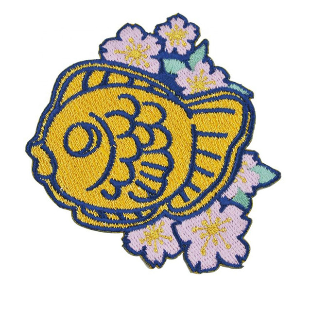 Blumen-Logo-Stickerei-Patch für Mädchen