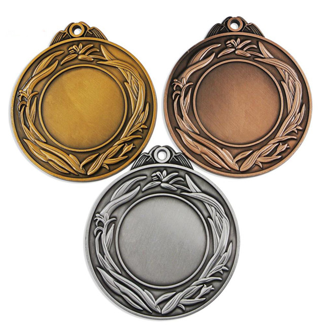 Gold-Silber-Kupfer-Blank-Medaille