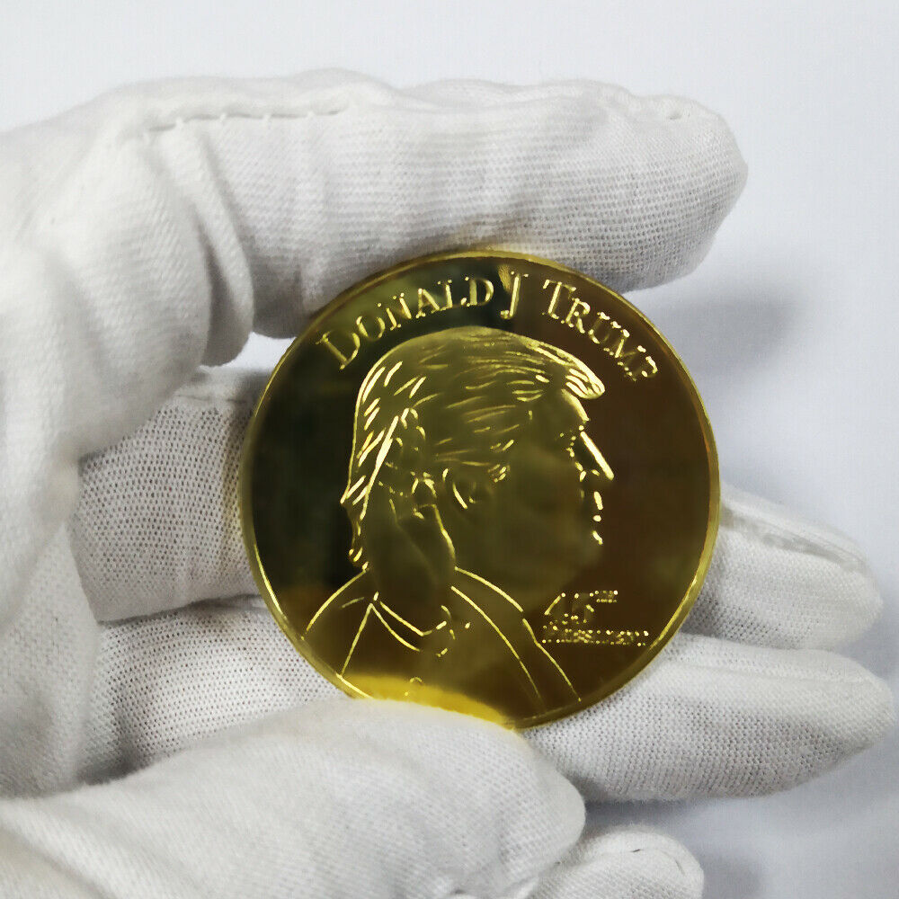 2020 Joe Biden & Harris Collectible Challenge Coins, Biden US-Präsident DNC ​​Siegesgoldmünze mit Seilkante