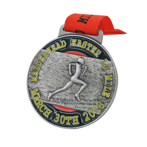 2021 virtuelle 5-km-Läufe-Halbmarathon-Medaille