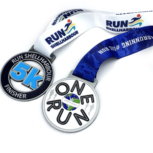 Halbmarathon 5 km Finisher-Medaille
