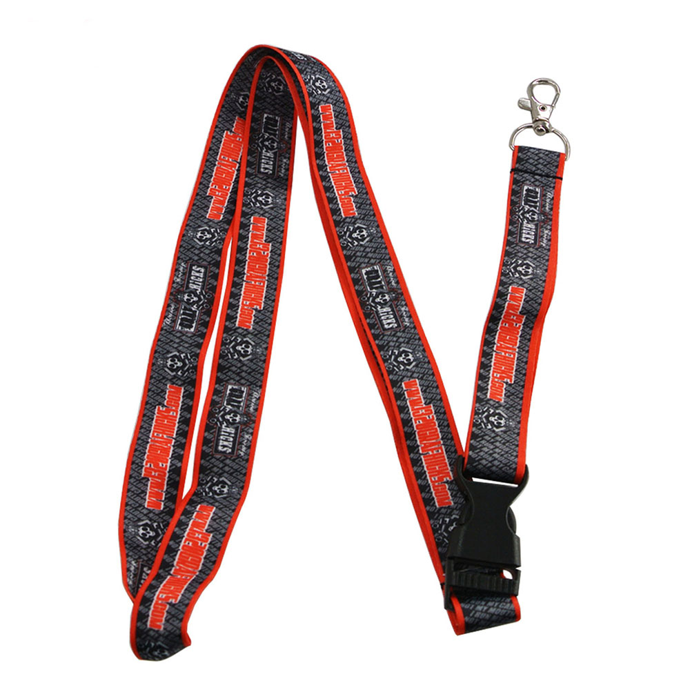 Rotes, einziehbares Lanyard aus Nylonseil