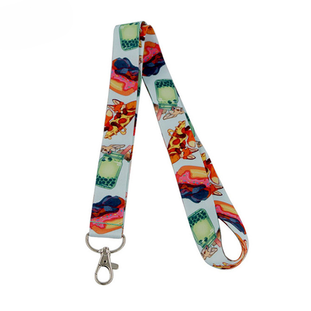 Werbebedrucktes Nylon-Lanyard mit Haken