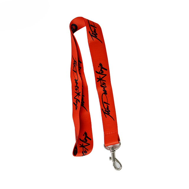 Rotes, einziehbares Lanyard aus Nylonseil